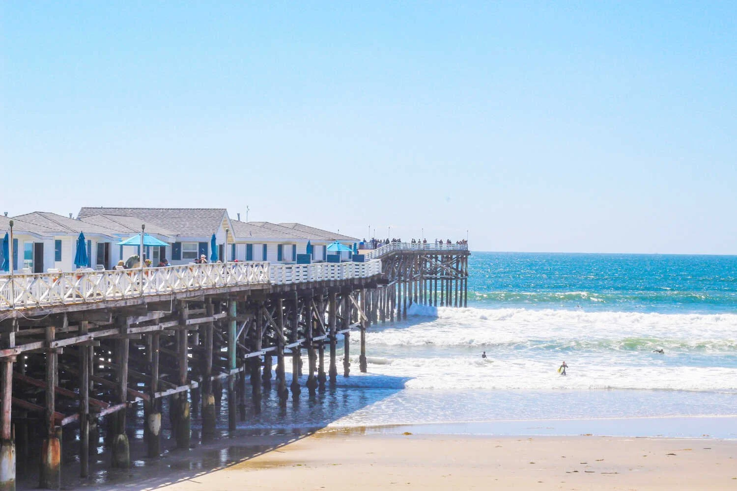 Beautiful Places in San Diego to Take Family Pictures - Crystal Pier in Pacific Beach.