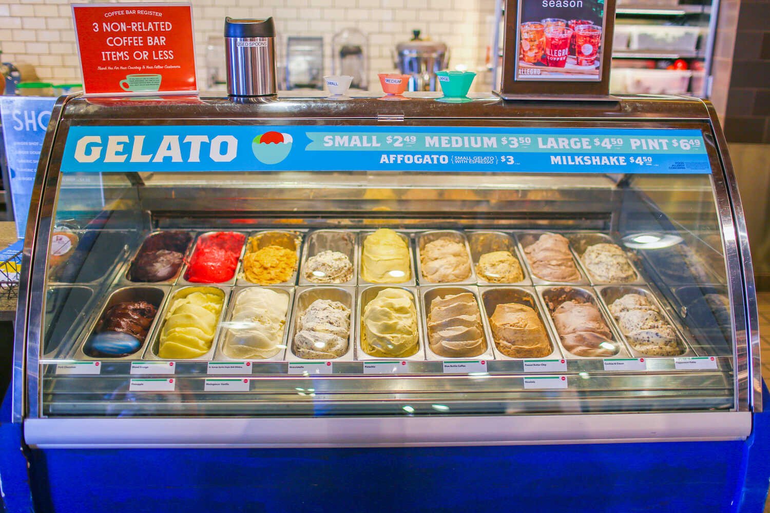 Family Travel Guide to Folsom California - Gelato from Whole Foods at The Palladio Mall in Folsom.