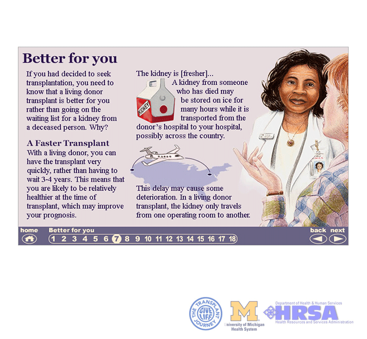 Organ donation and transplantation web portal chapter page