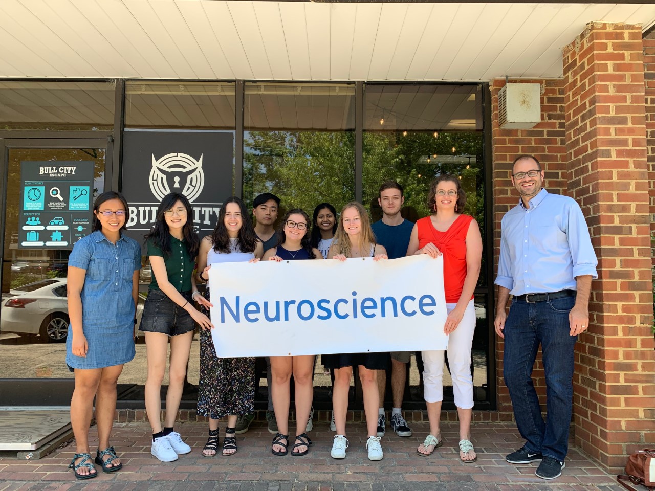 Not the usual team building activity: Students in Duke’s 8-week Summer Neuroscience Program got to know each other while locked in a room.