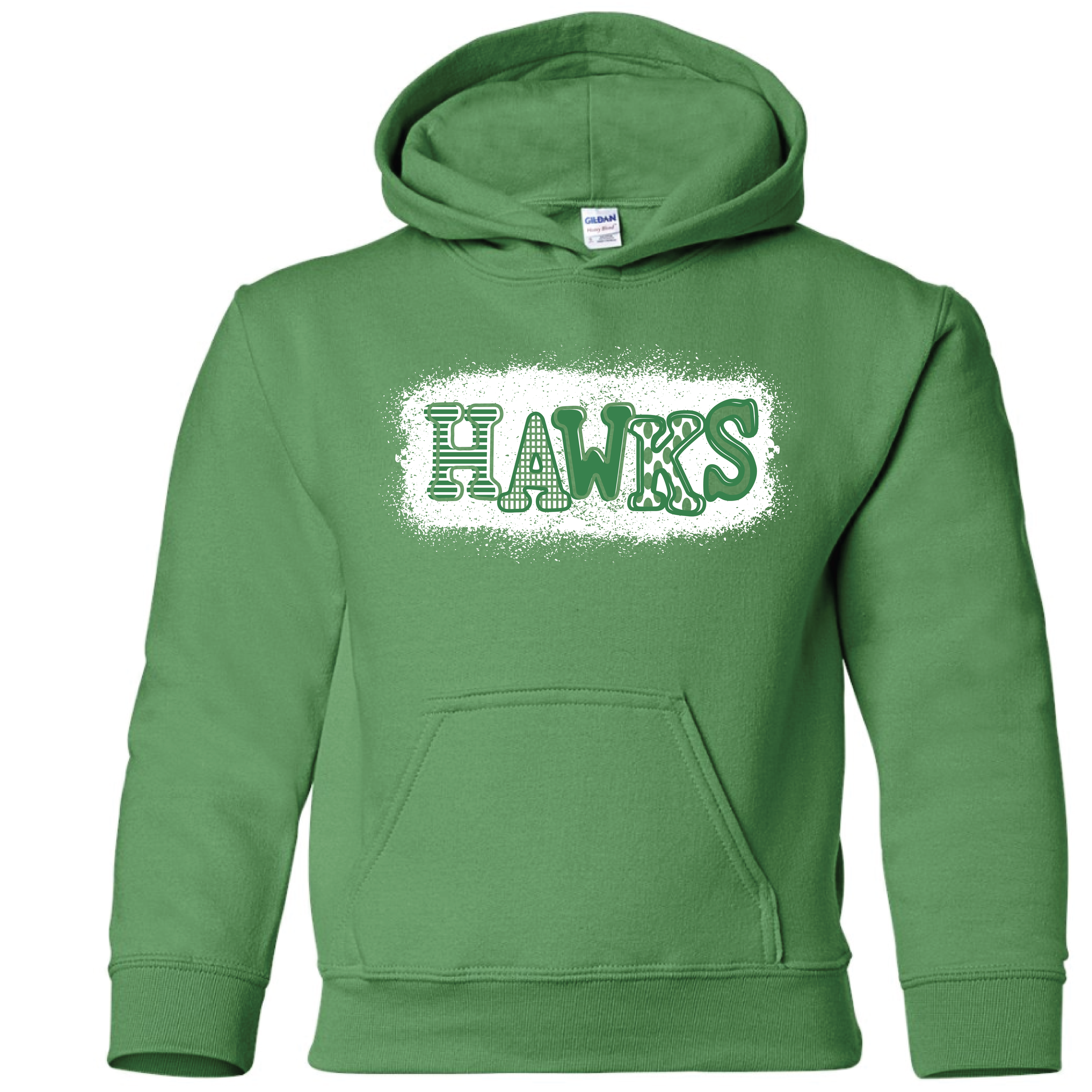 Hawks Youth Hoodie-Green