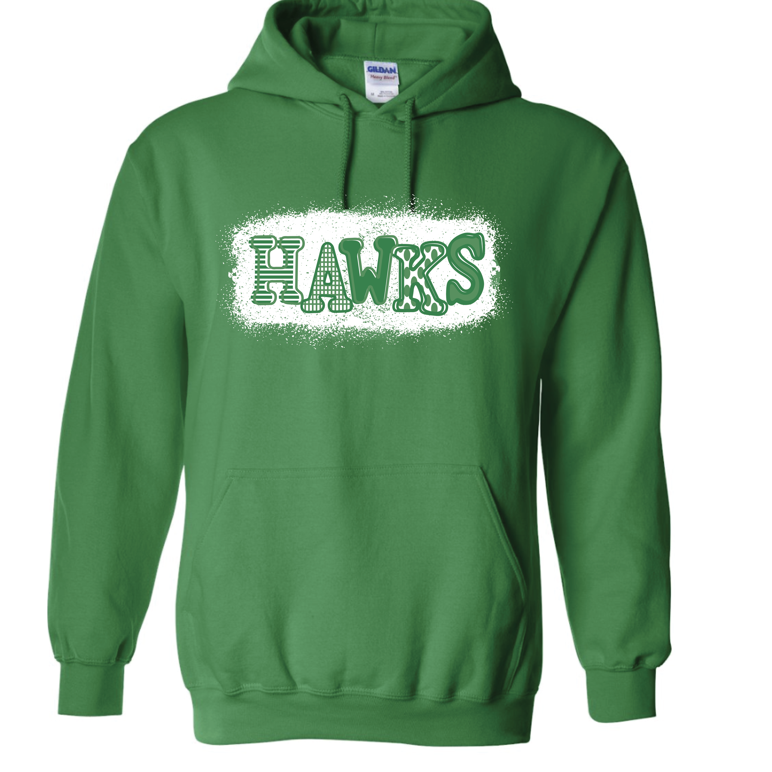 Hawks Adult Hoodie-Green