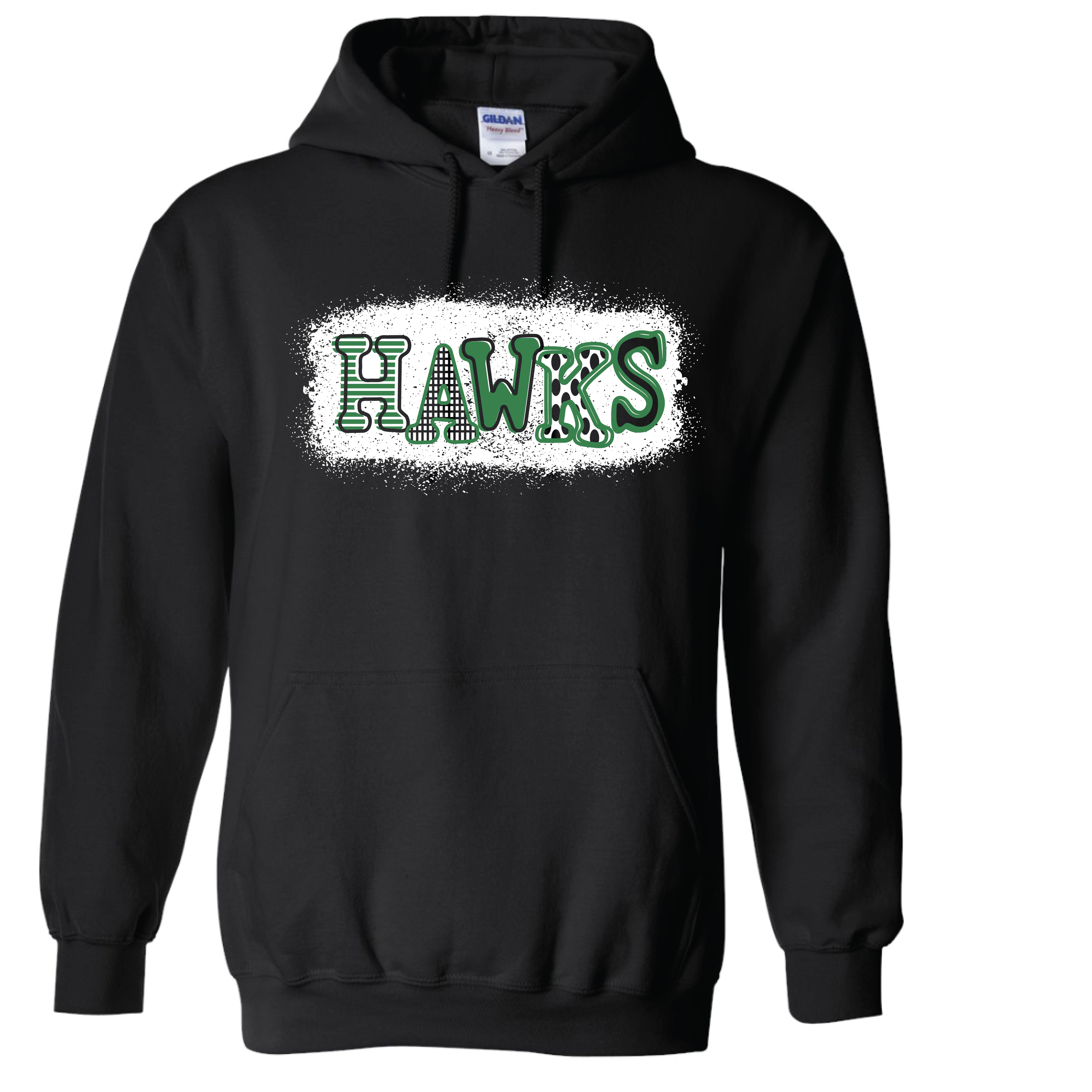 Hawks Adult Hoodie-Black