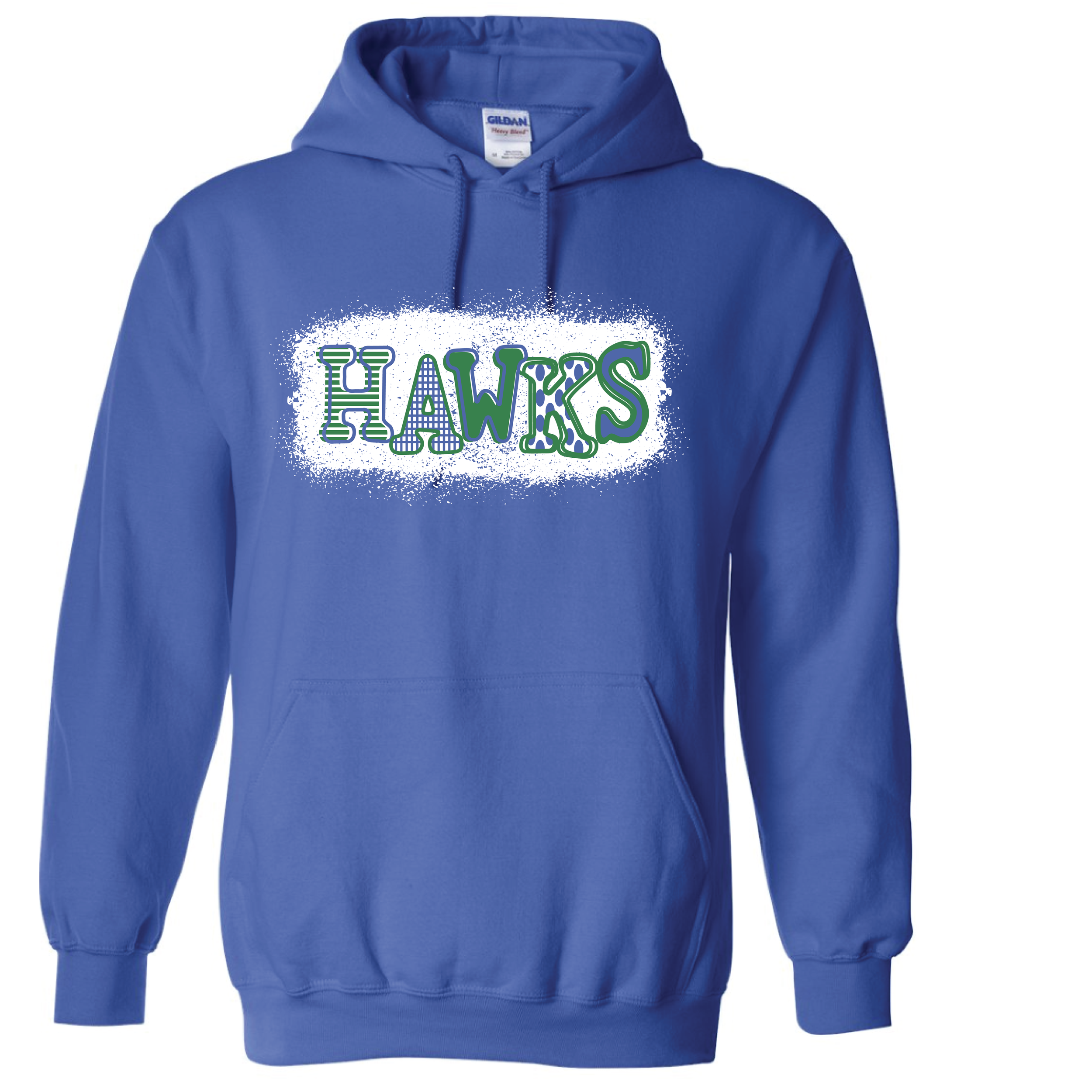 Hawks Adult Hoodie-Royal Blue