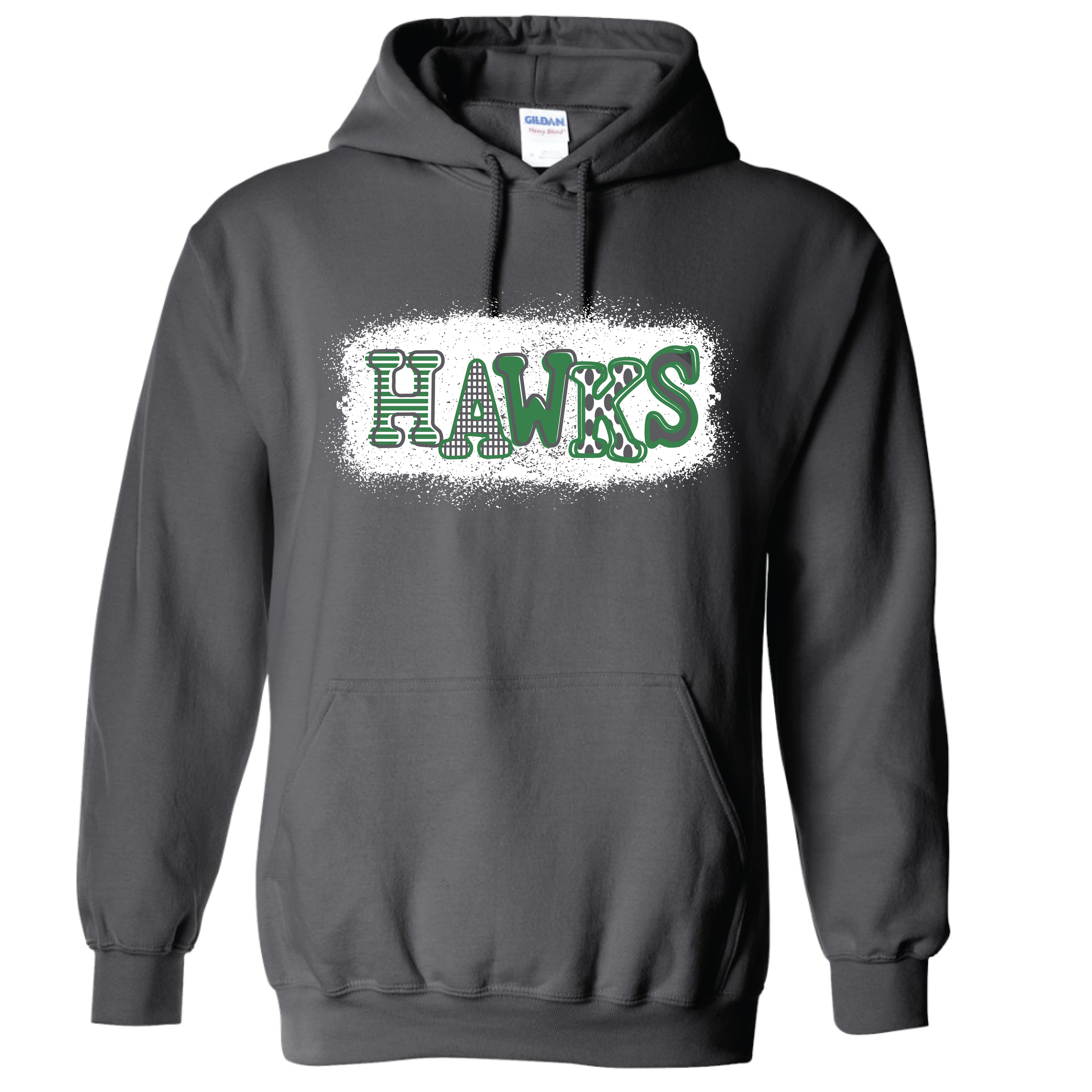 Hawks Adult Hoodie-Gray