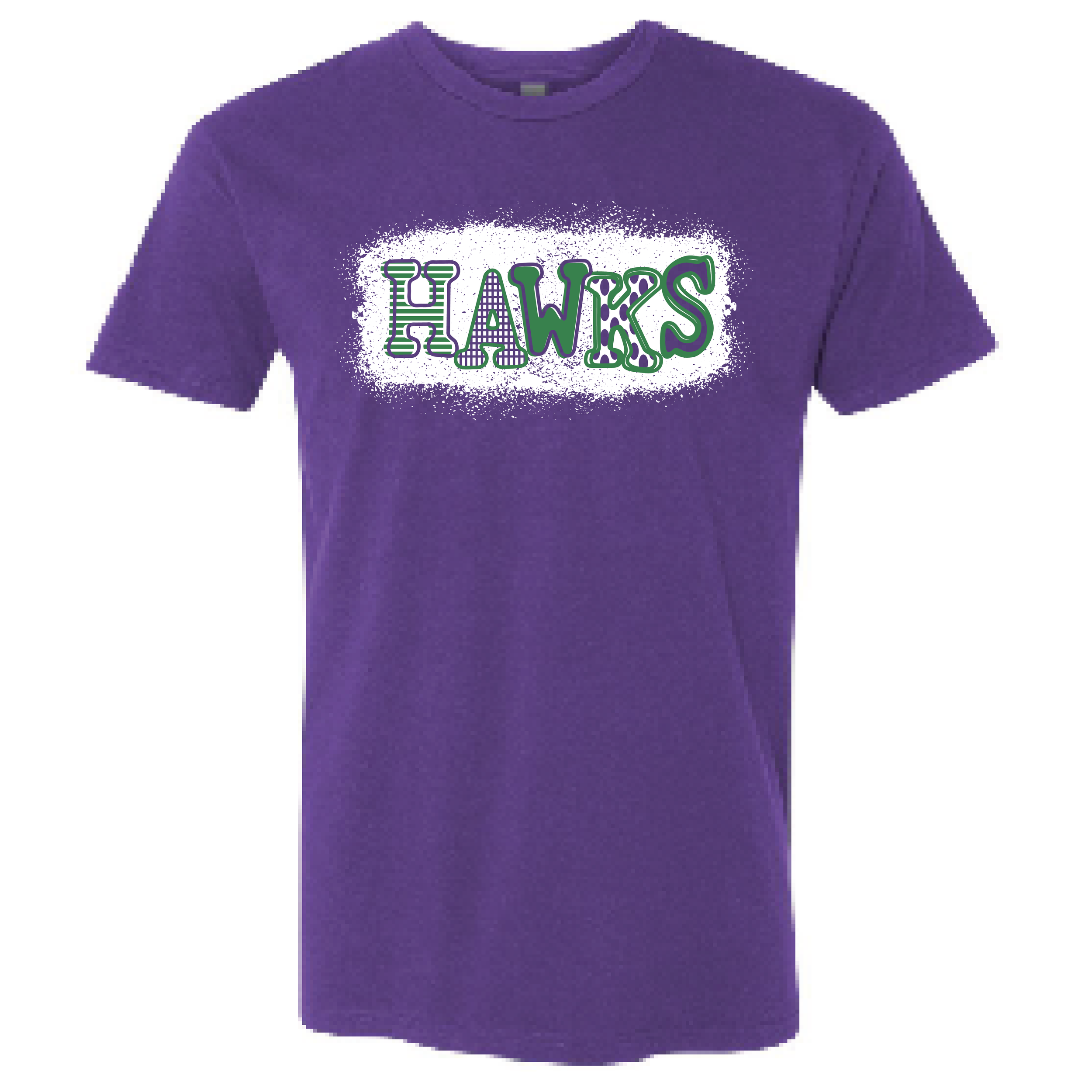 Hawks Adult Shirt-Purple