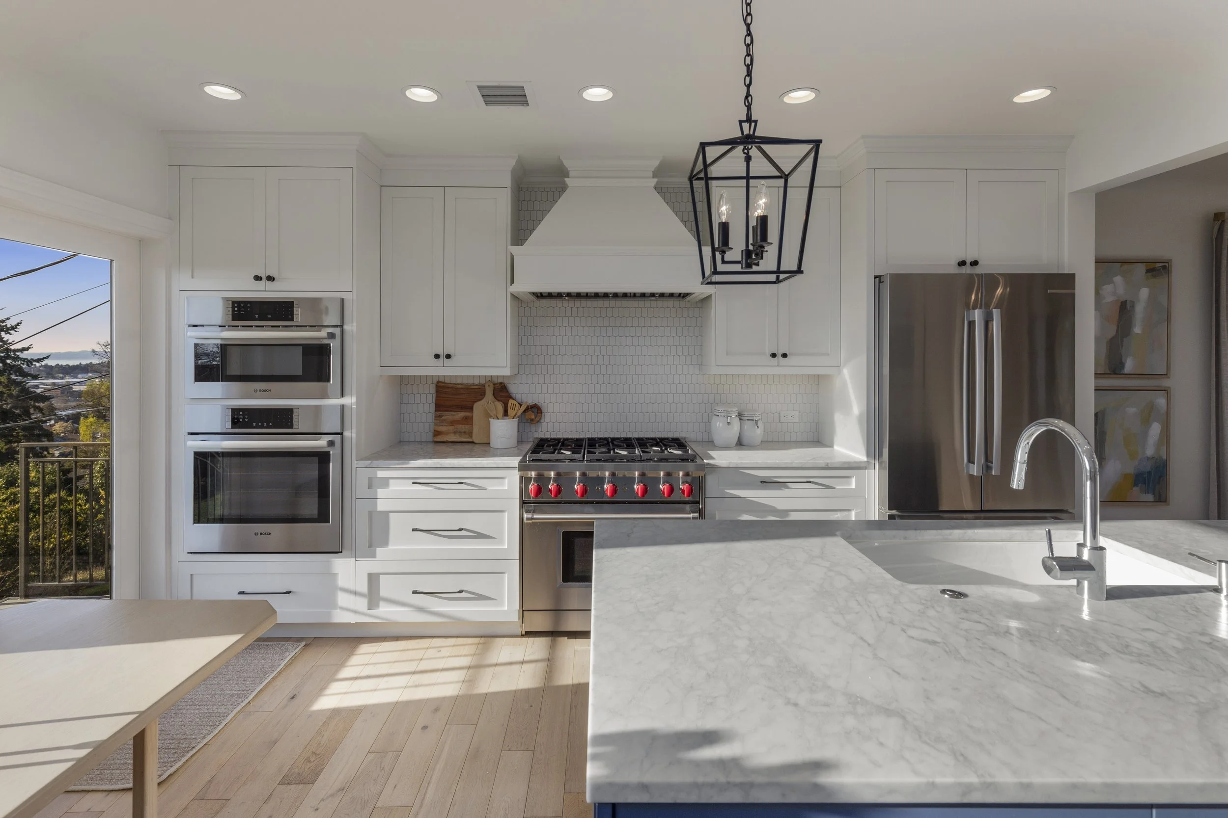 Reconfigured Kitchen Range Wall