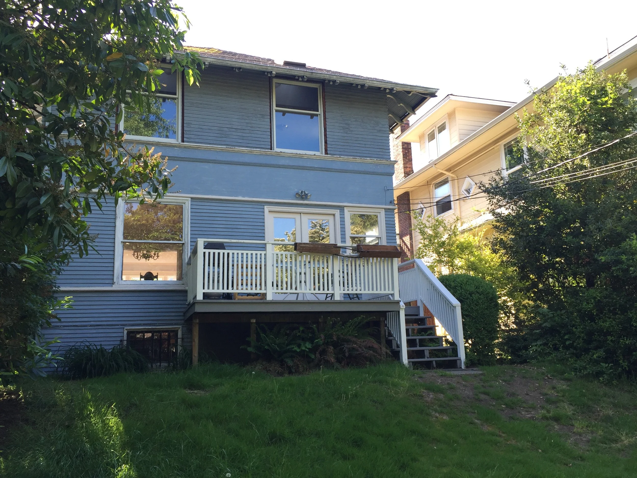Rear deck — before: Original rear deck before expansion