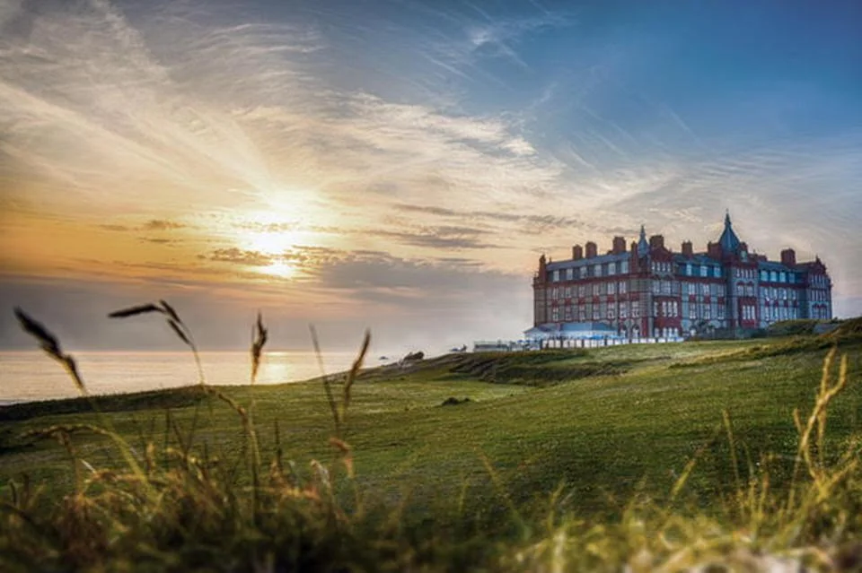 Booking.com, The Headland Hotel, a stylish Victorian property, was used as the setting for “The Witches” and has a bewitching sea-view setting, spa, surf school and golf course.