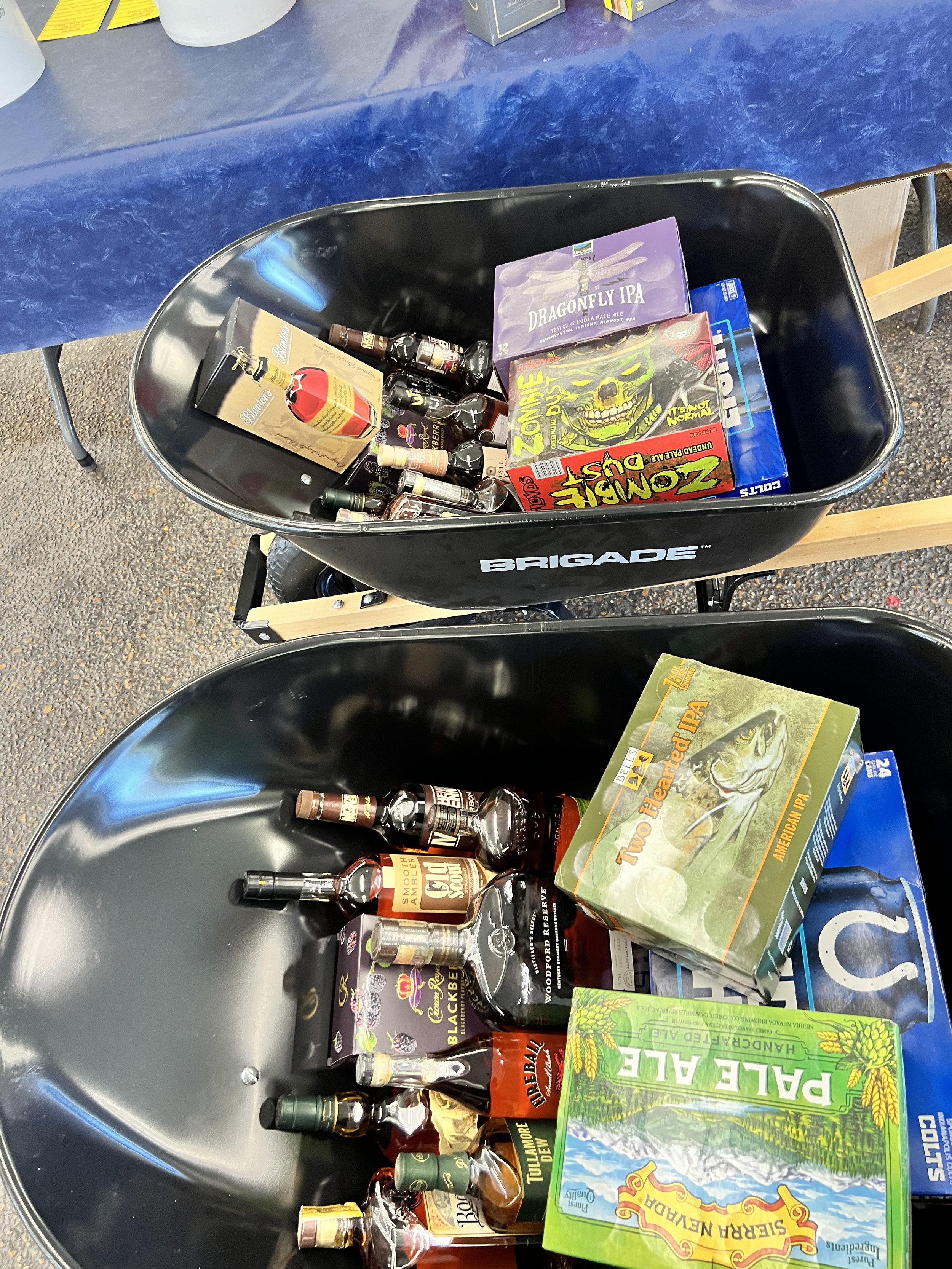 Wheelbarrow of Spirits Raffle
