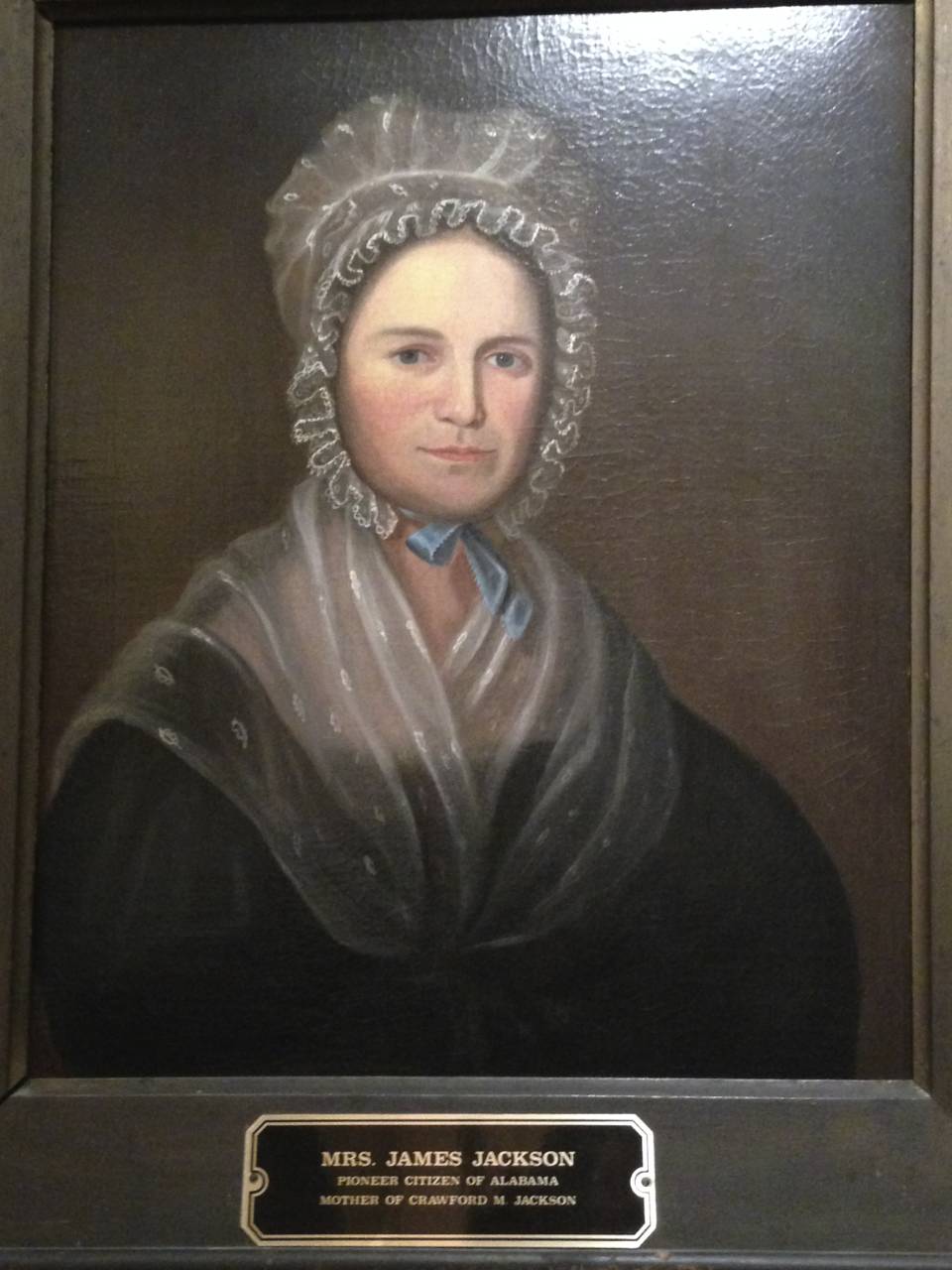 Temperance Motley-Jackson, 1779-1862. Wife of James Jackson, Mother of Absalom Jackson.  