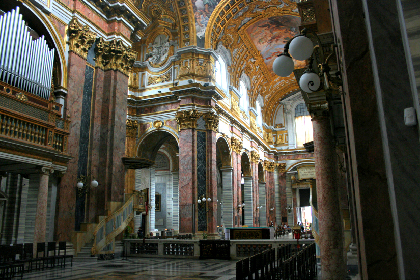 Rome is ubiquitous with churches like this. They are on every corner of every street, no exaggeration. And when you peek inside, each and every one of them are breathtaking.