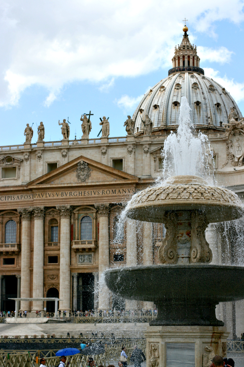 The view the Pope wakes up to. PERSPECTIVE.