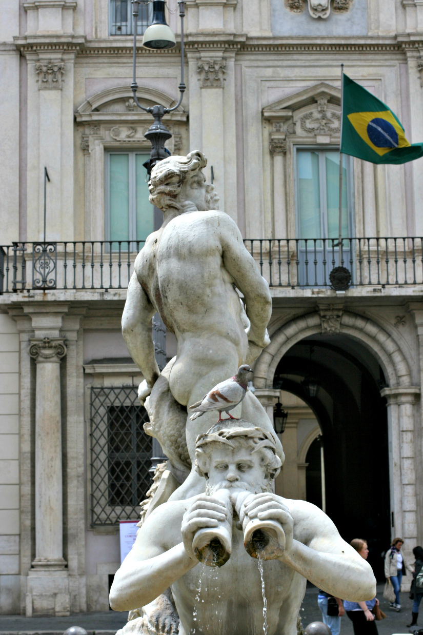 Stevie pointed out that all the statues showcase old guys as ripped. Then he paused for a moment, then said, "If I could make a statue of myself, I would want it to look ripped, too."
