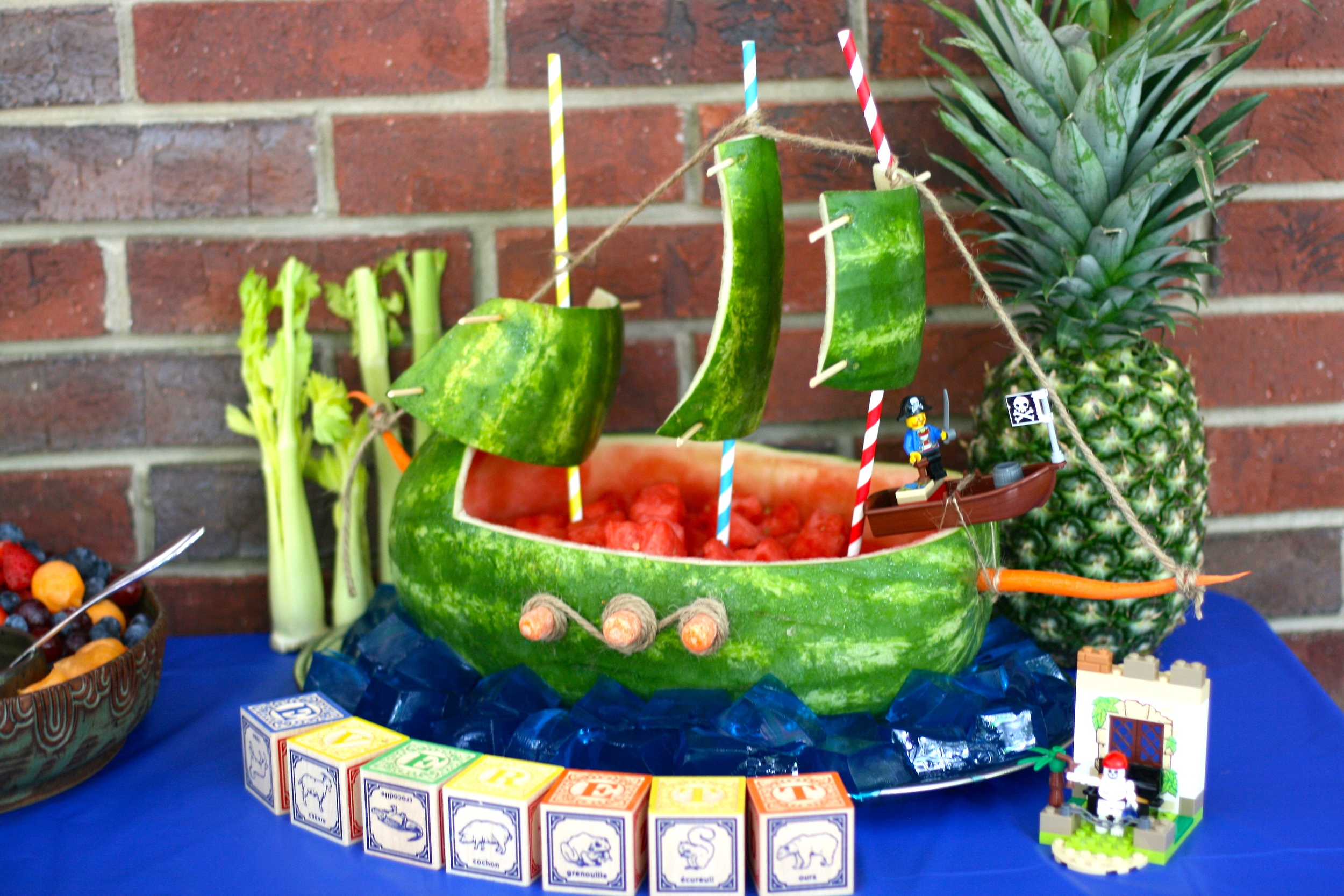 Watermelon pirate ship. Perhaps my second best creation.