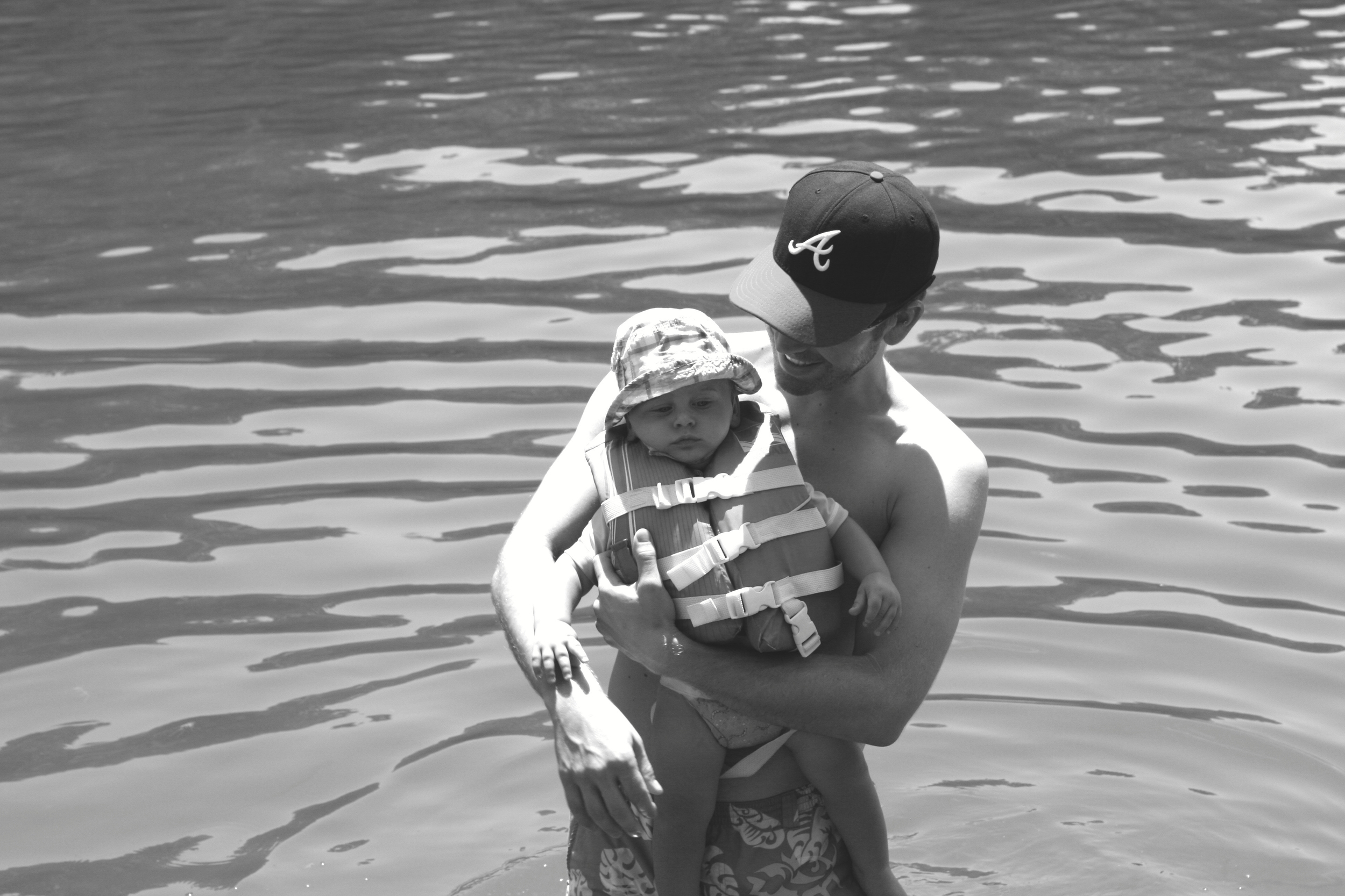 That baby in that life vest and that man - I AM SO HAPPY. These two are the best thing in my life.
