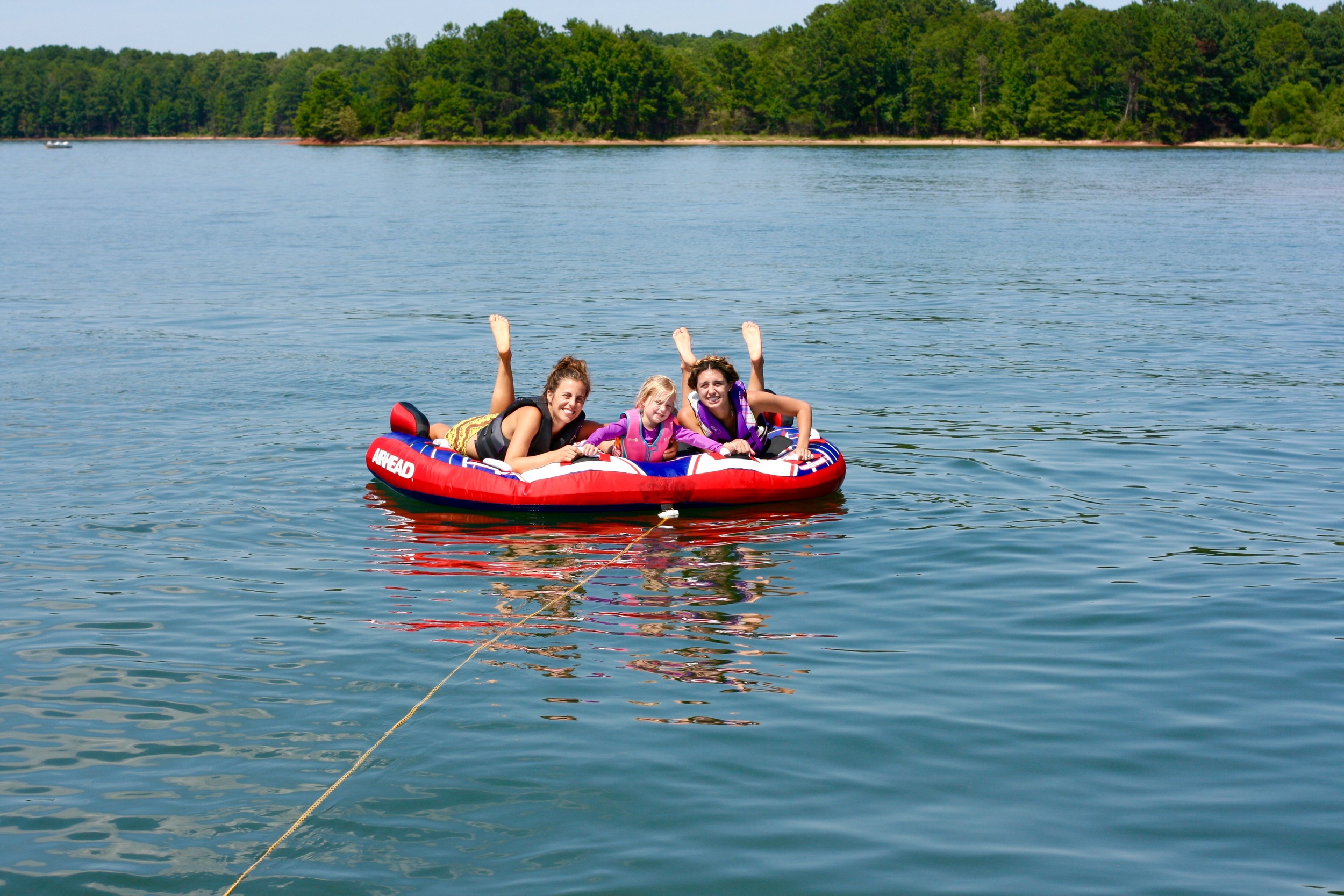 Playing on the water with my bff sis-in-law and my sweetheart niece. Girl time is the best time.