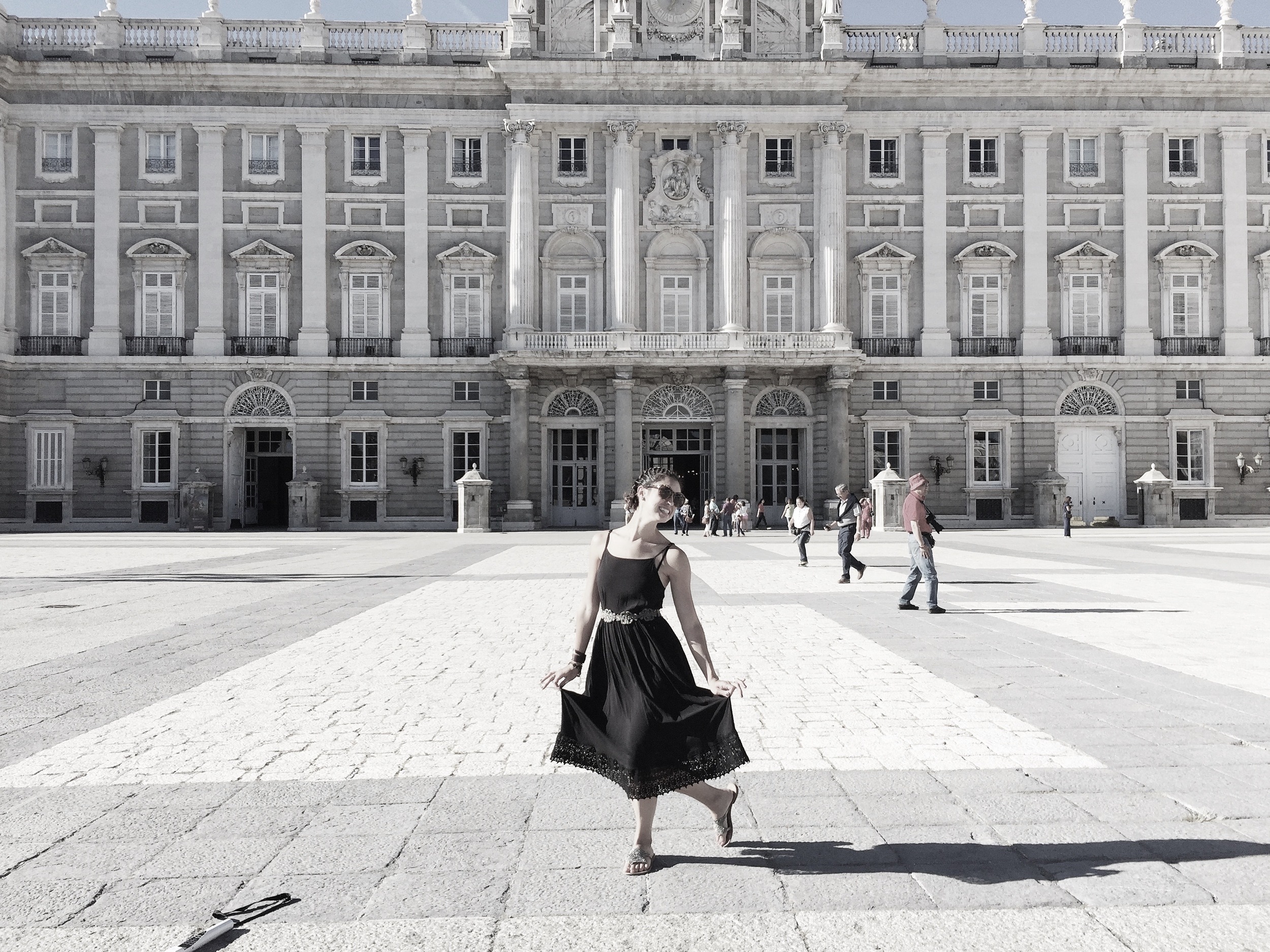 The bible says to give honor where honor is due. So I curtsied at the Spanish Royal Palace.