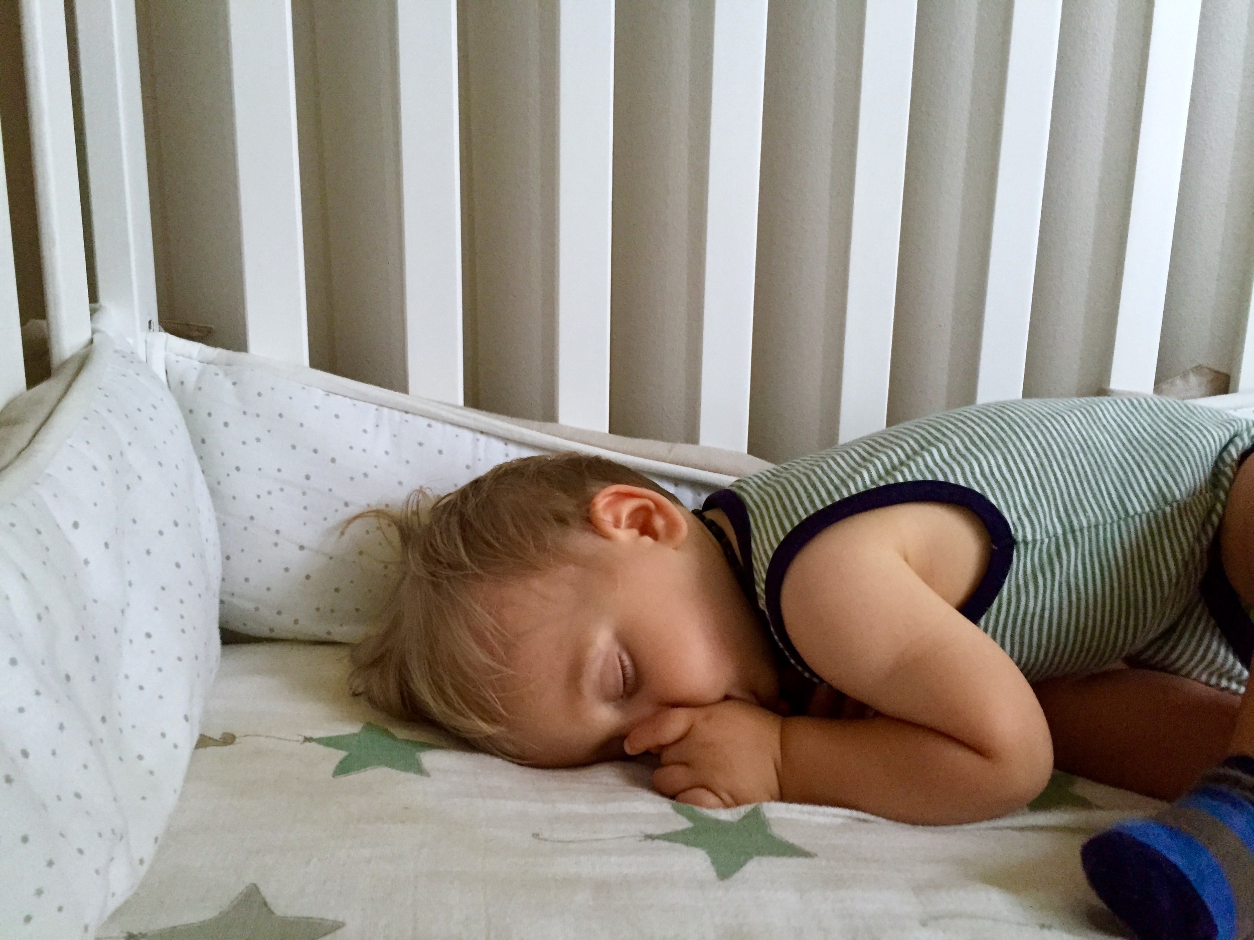 Not his very first nap in the house, but one of them. I find myself spying on him a lot more in our new home. I just love watching him sleep. Creepy? I'm probably creepy, yeah.