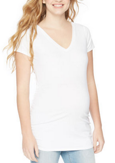 Side-Ruched Maternity Tee