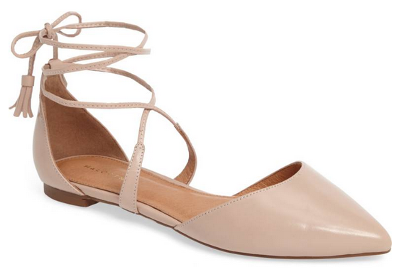 Halongen Oliver Flats in Blush