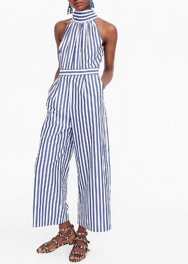 J. Crew Striped Jumpsuit