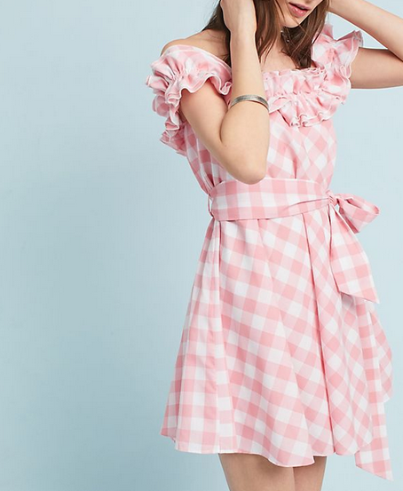 Anthro Gingham Mini