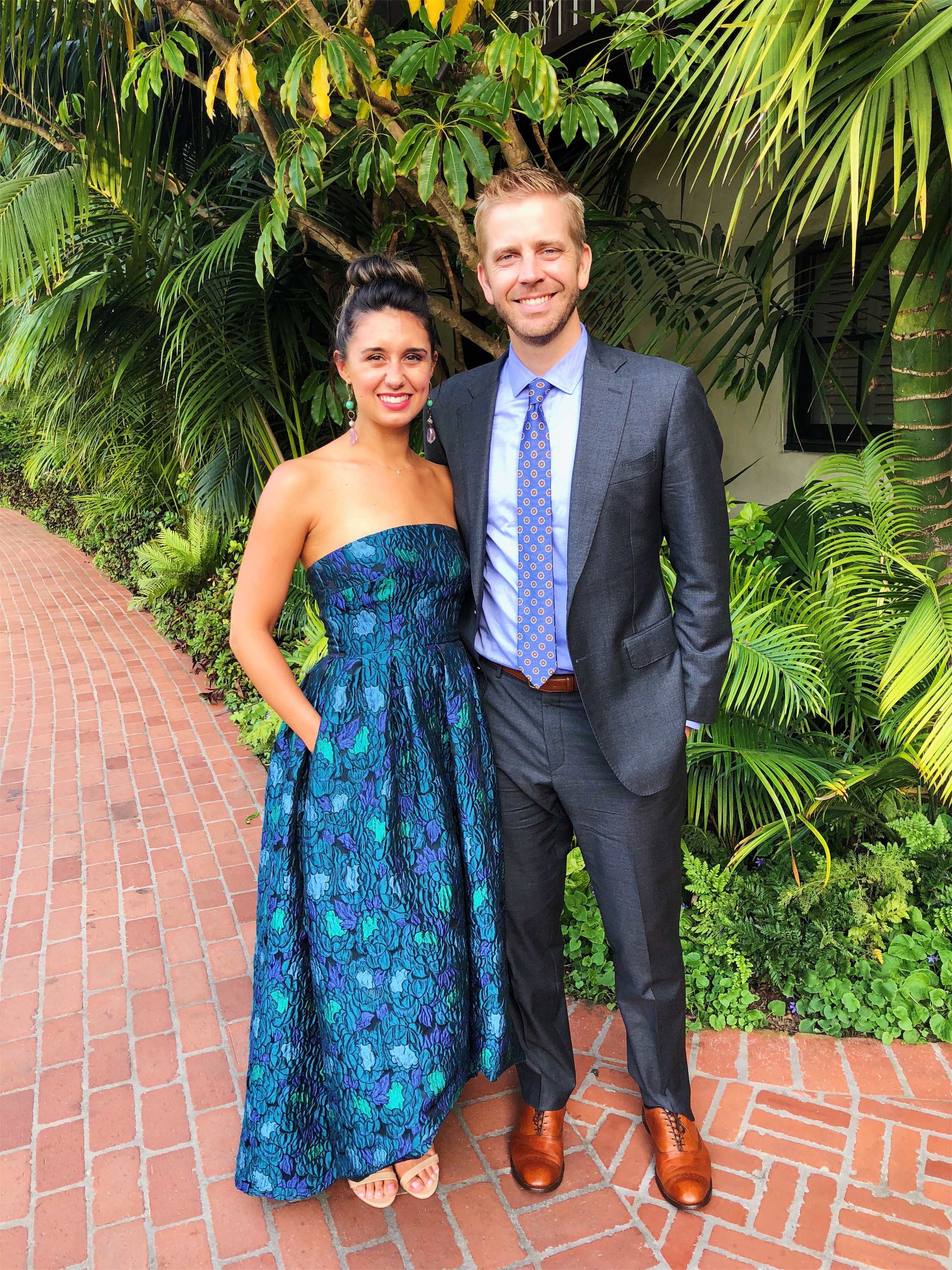 Wedding guest style! I loved wearing this gown from Rent the Runway for our dear friends' wedding - I've really enjoyed using RTR this summer to find beautiful dresses for some special events like this one without actually having to buy formal attire. You can get 20% off your first time if you try it out with code FIRST.