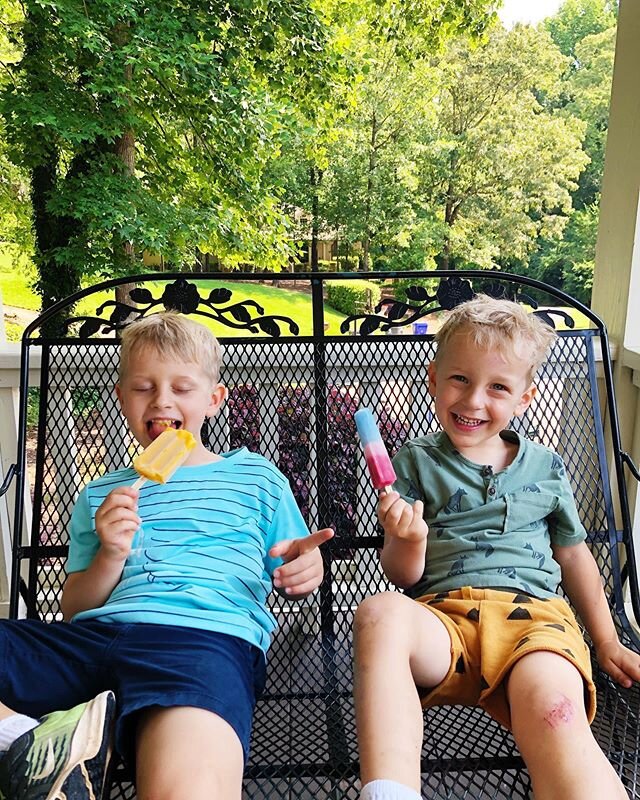 ☀️A house of boys in the summer. Sweat, thundering Nikes, skinned knees and popsicles on rotation.