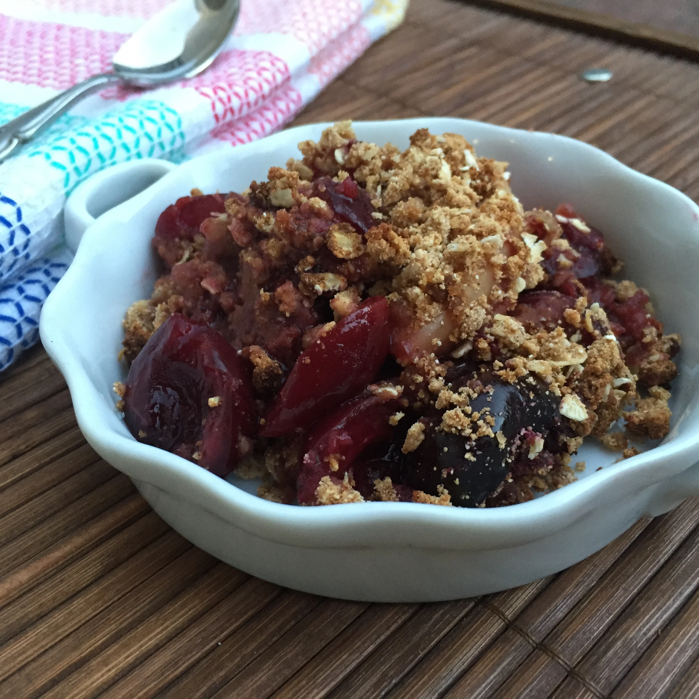 Cherry Nectarine Crumble