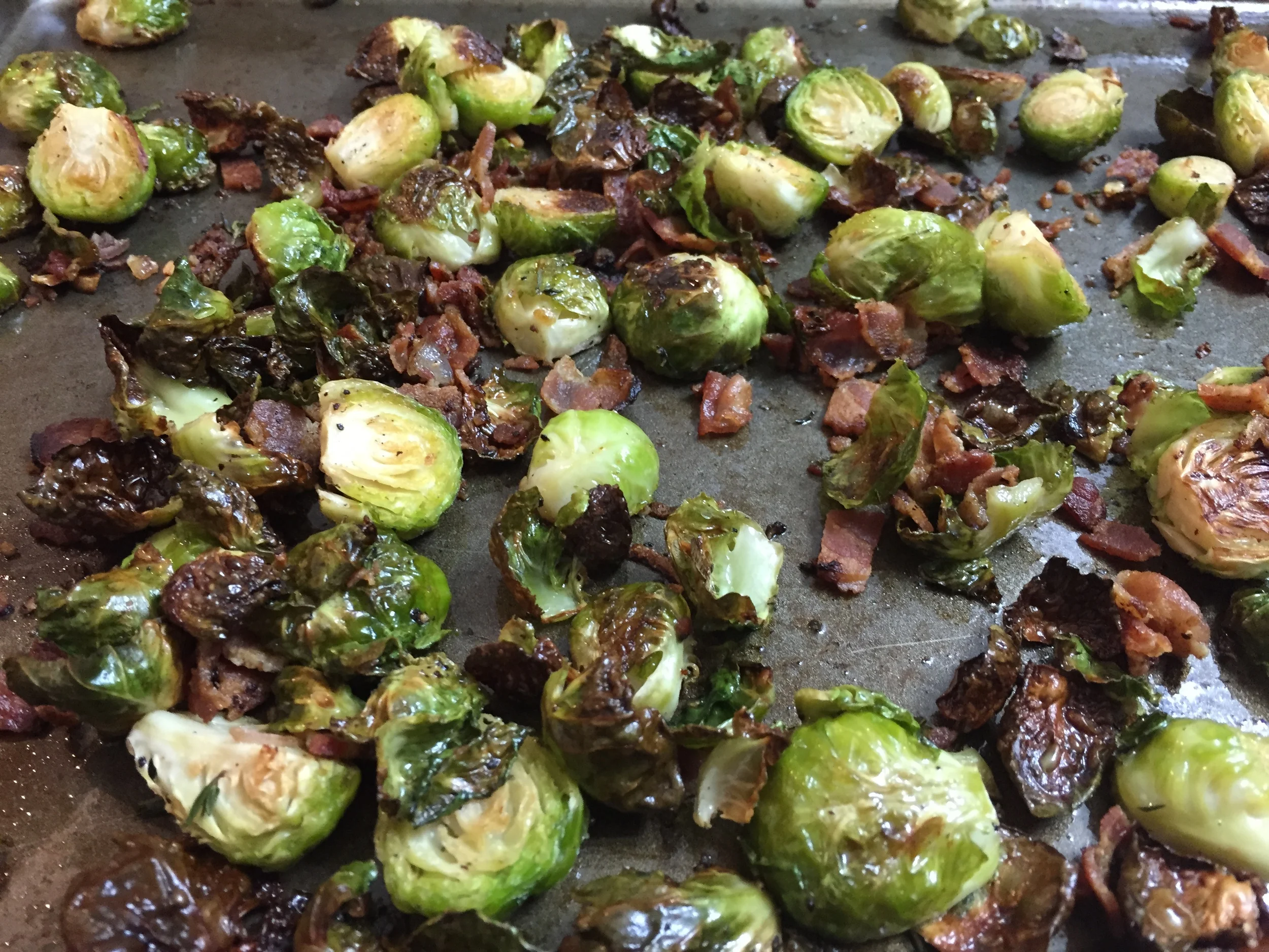 Bacon Roasted Brussels Sprouts