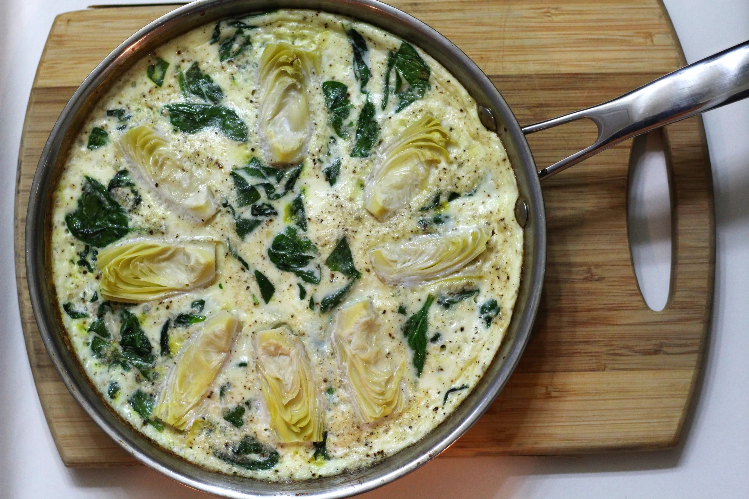 Spinach Artichoke Frittata