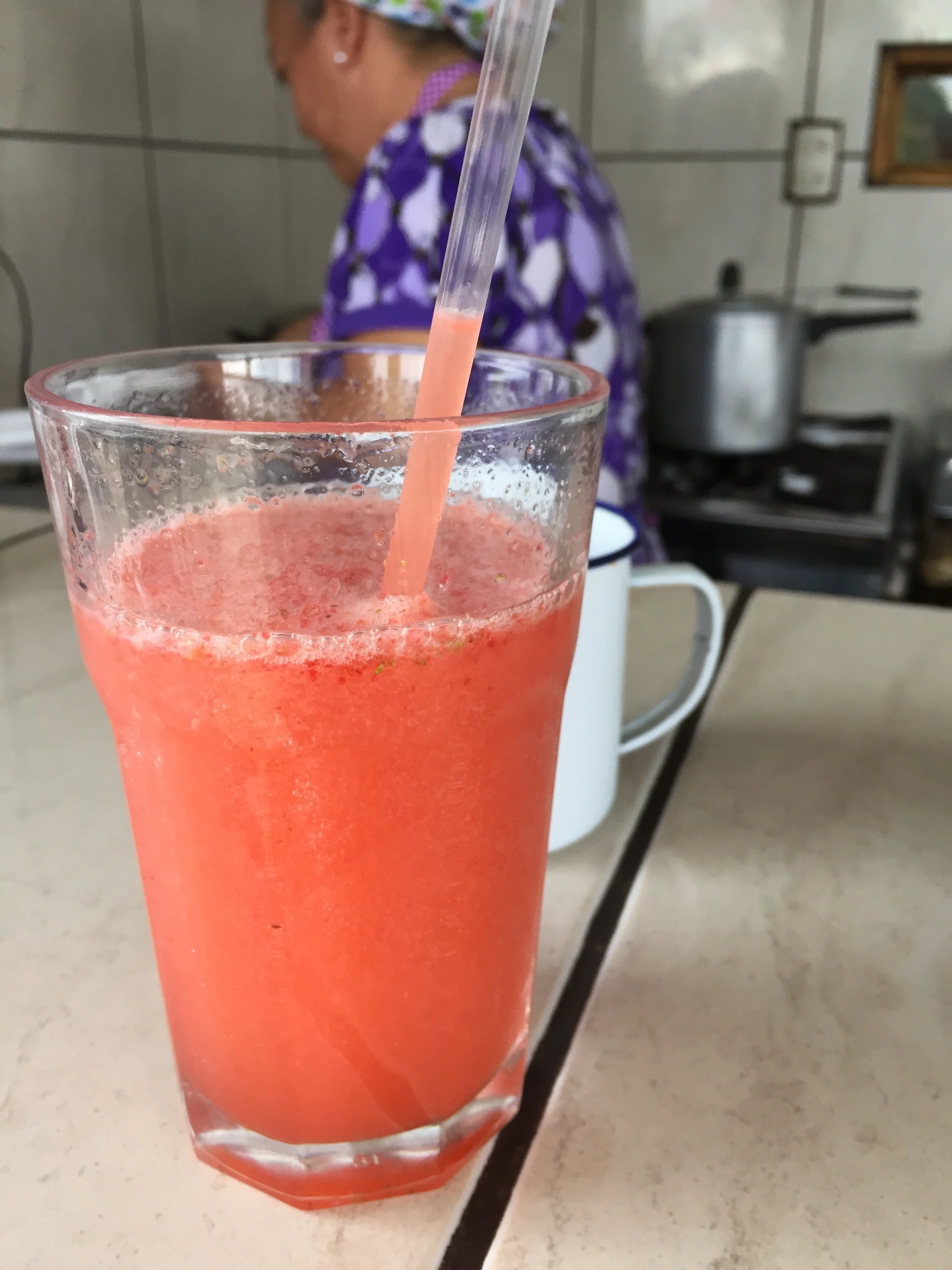 Agua de Fresa
