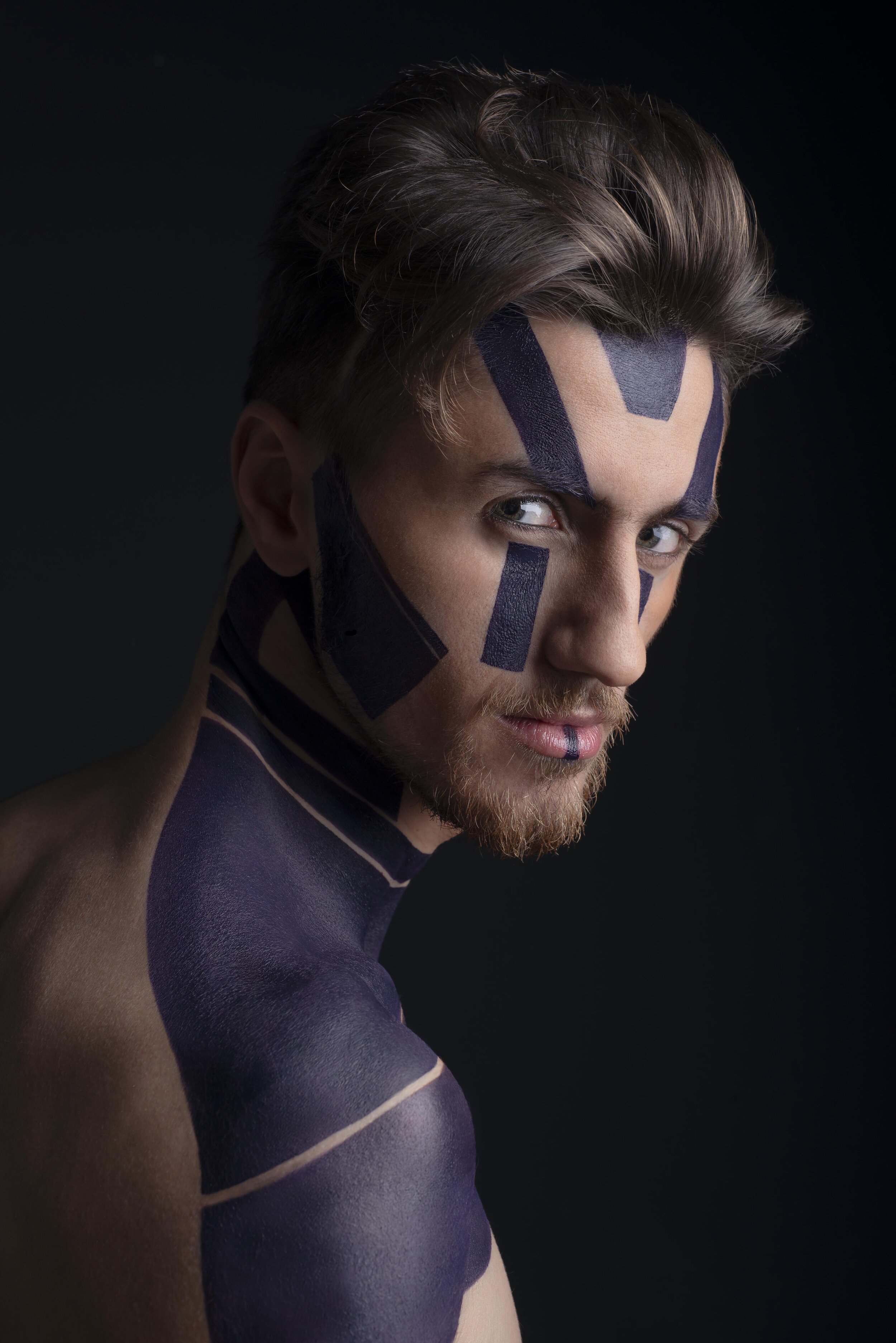 Futuristic_makeup_fantasy_artistic_make-up_charmy_male_model_eyes_connection_purple_sfx_wolfe_face_art_purple_dubai_uae_lebanon_lisbon_portugal_barcelona_madrid_ksa_london.jpg