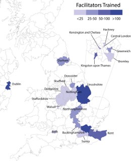 We have conducted over 45 training days throughout the UK and Ireland.
