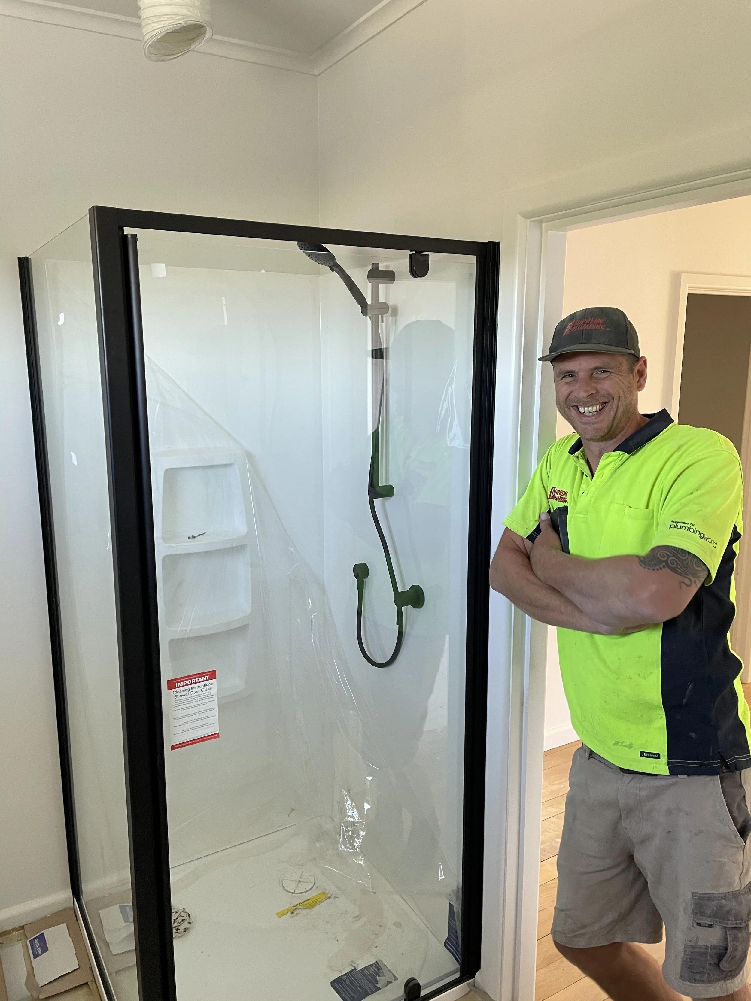 New shower install, Henderson