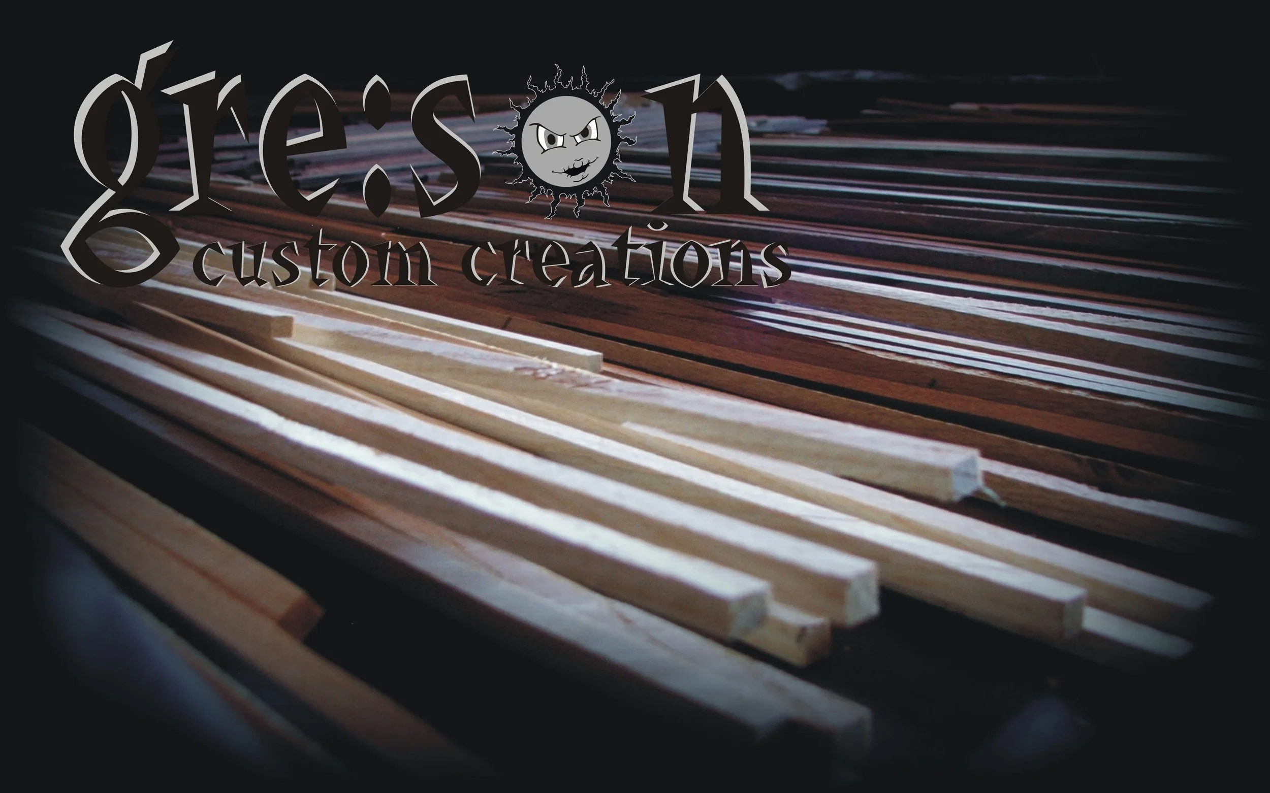 wooden strips with greson logo.JPG