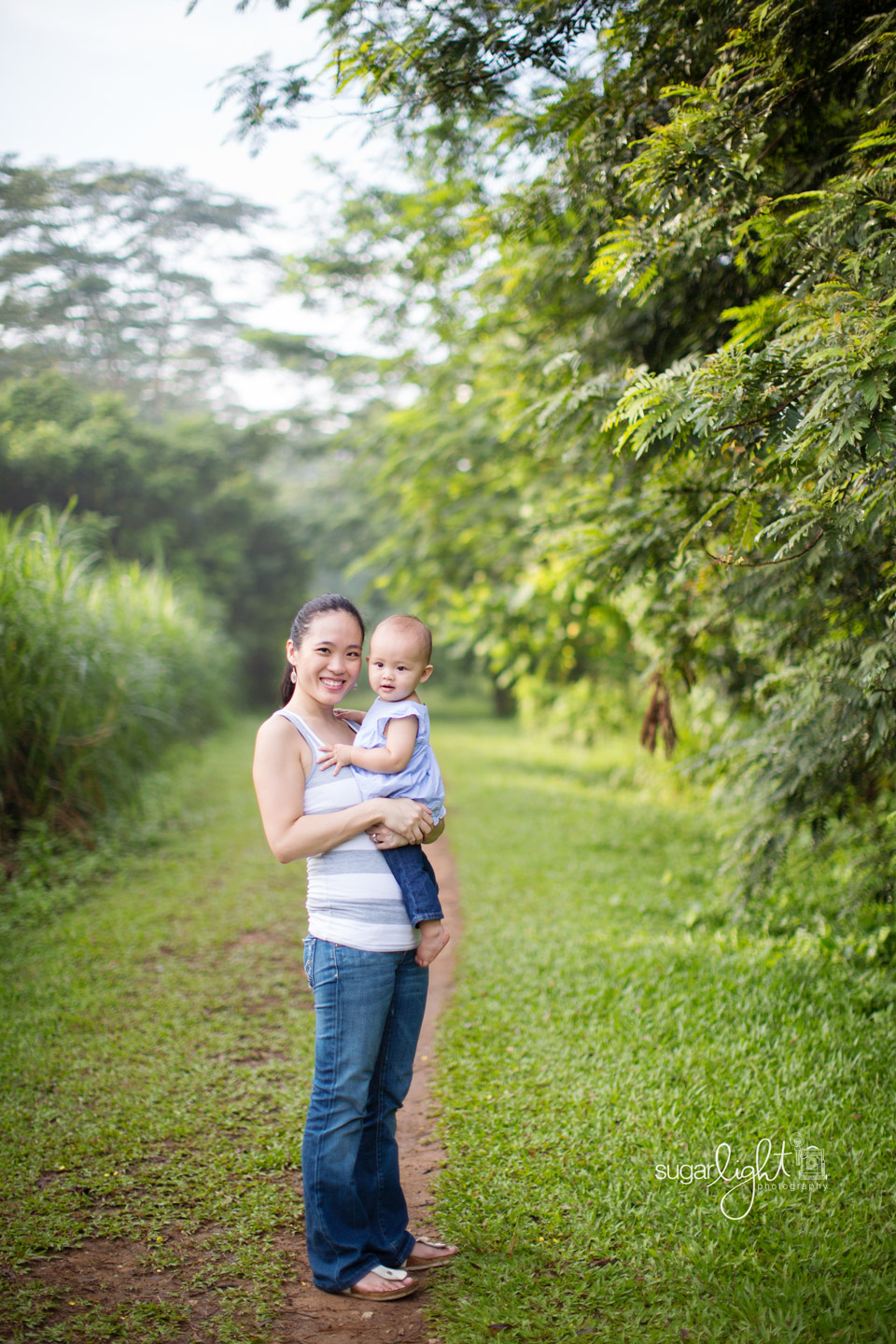 family, children, joy, forest, first steps