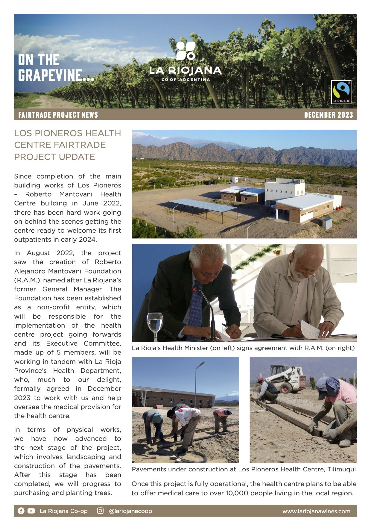 La Riojana  Co-op - December 2023 Newsletter - !0th edition - 1.jpg