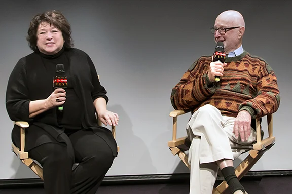 Susan Lacy and Jules Fieffer