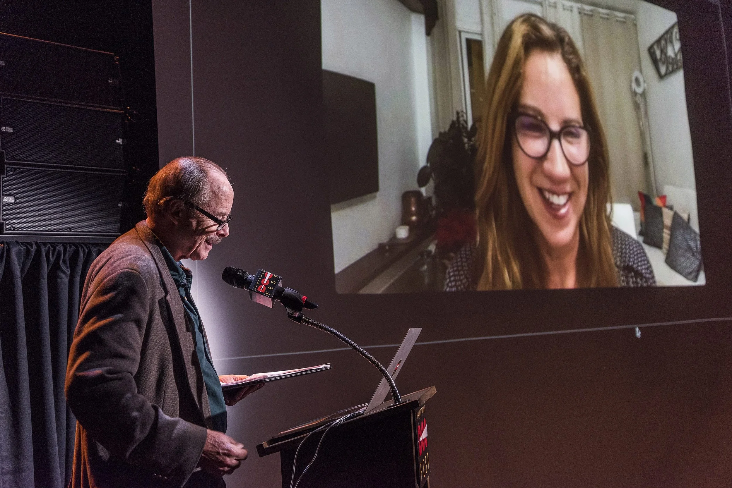 Andrew Bostord and Director Lisa D'Apolito