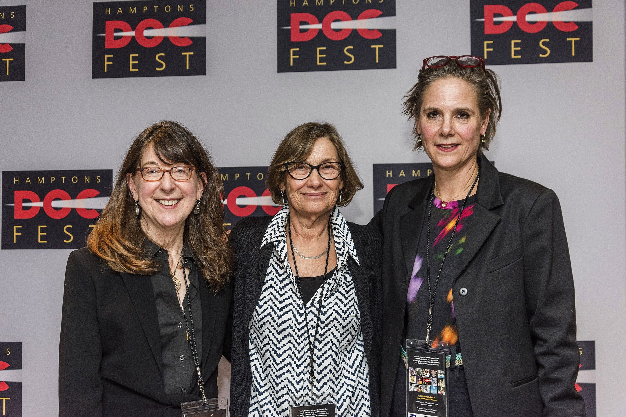 Co-Directors Zeva  Oelbaum and Sabine Krayenbuhl with Jackie Leopold