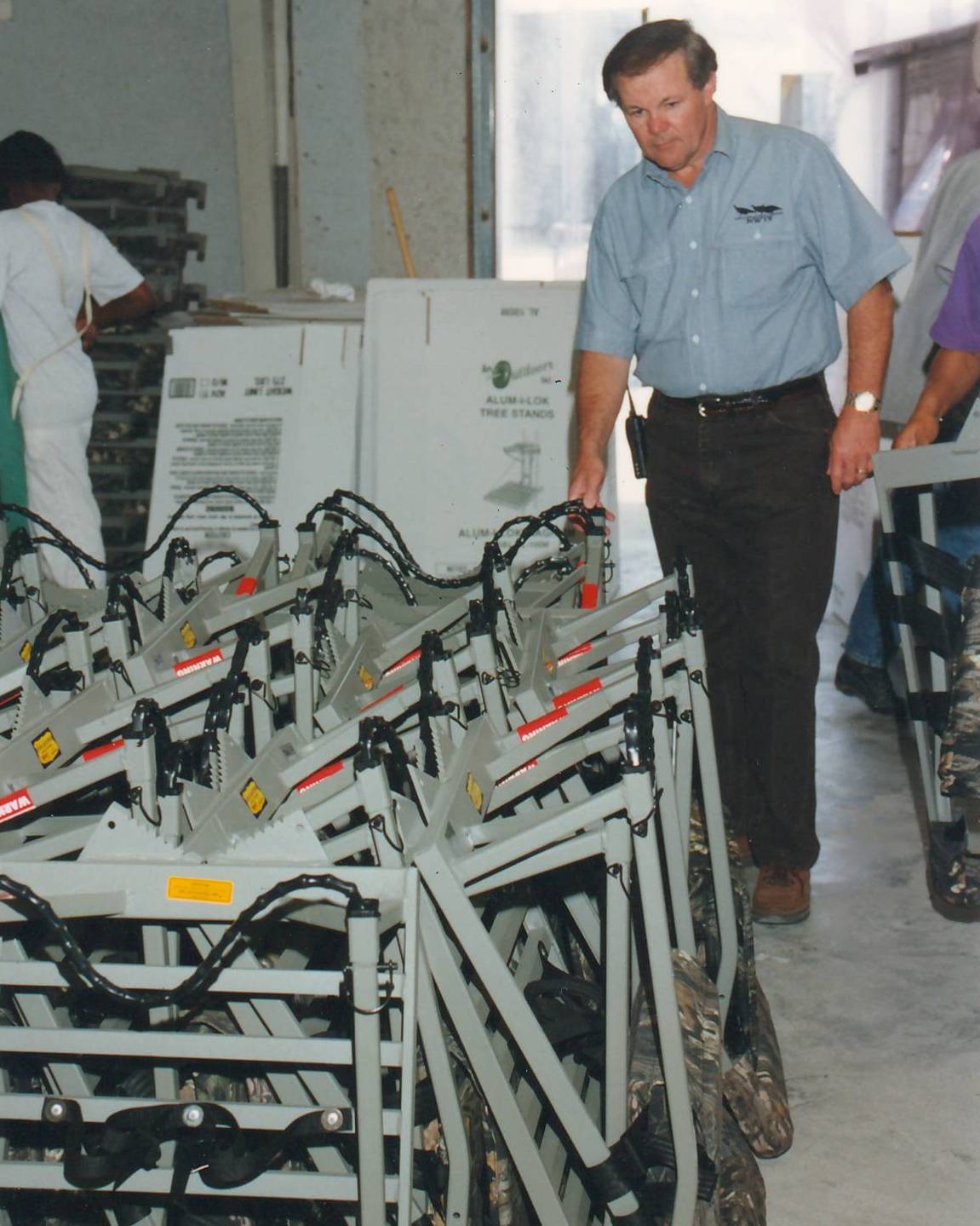  PAUL MEEKS INSPECTS INVENTORY AT TALLULAH, LA WAREHOUSE