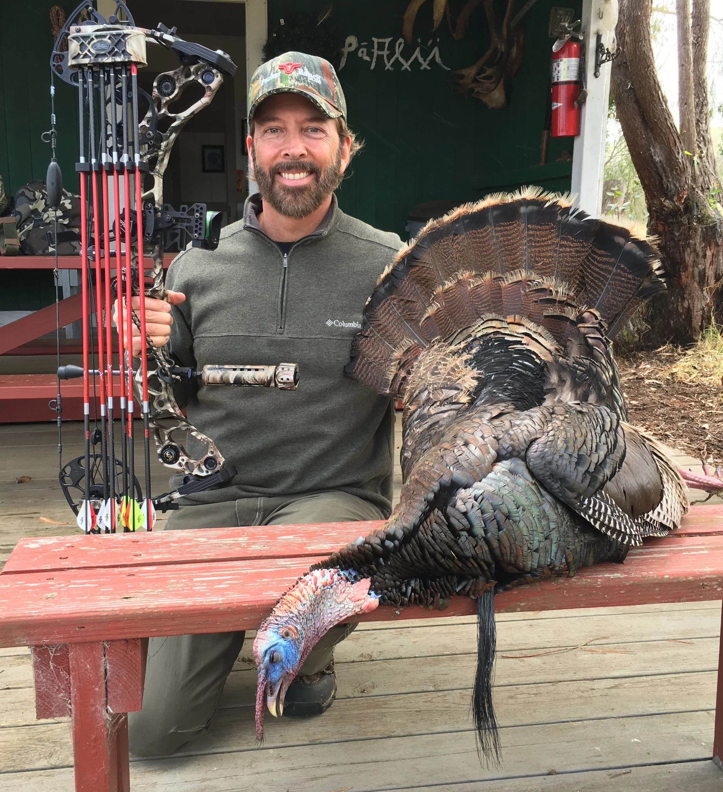Jimmy scores trophy gobbler in Hawaii during recent hunt