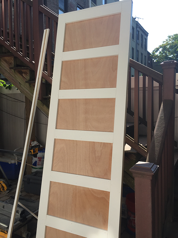 A finished door.