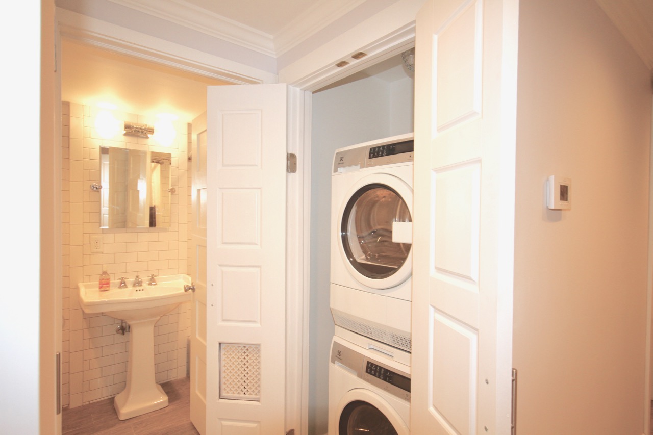 and the laundry center.