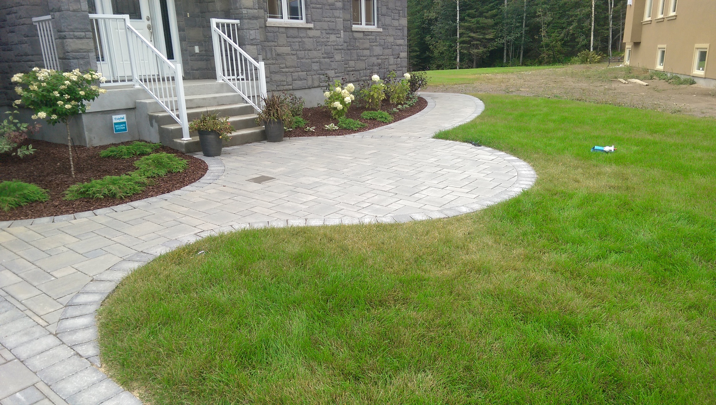 Paving Stone Front Landing