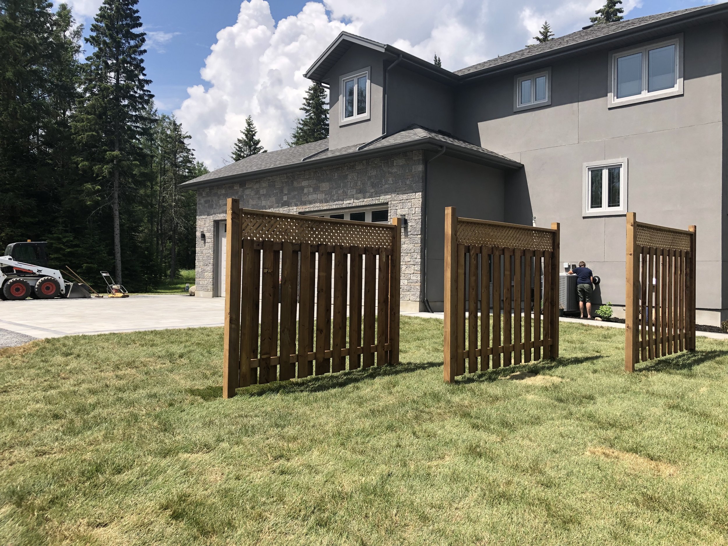 Staggered Privacy fence