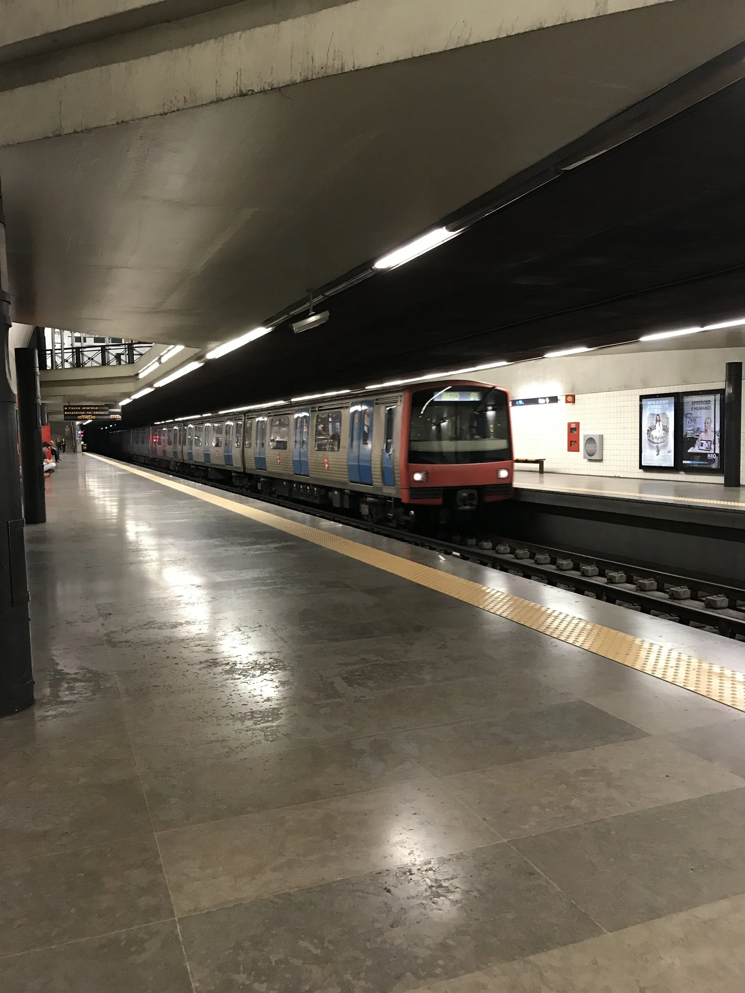  We started this adventure to Porto at Rato station, which was a short walk from the apartment we rented in the Principe Real neighborhood of Lisbon. 