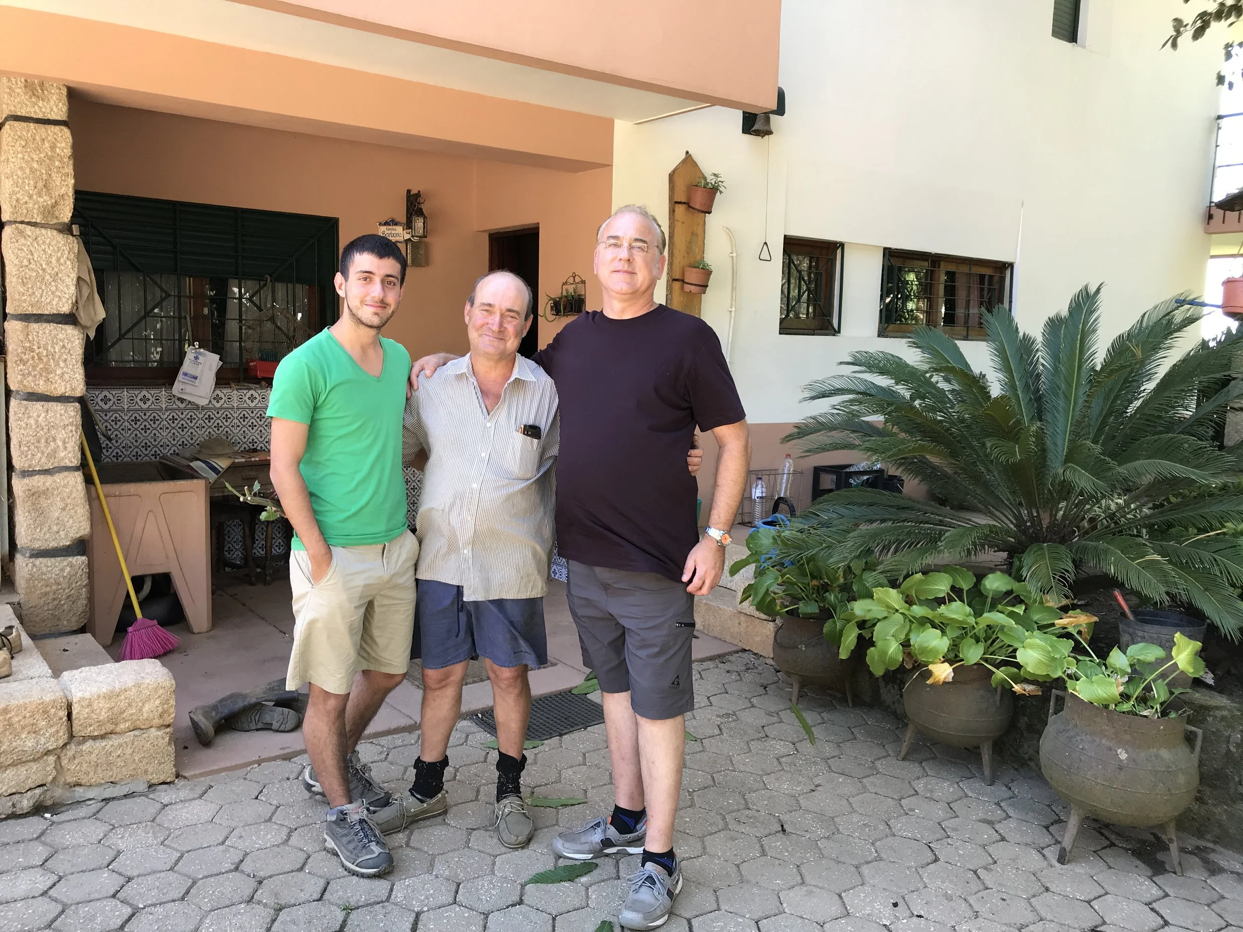  Pedro Barbosa, his father Victor and myself. 